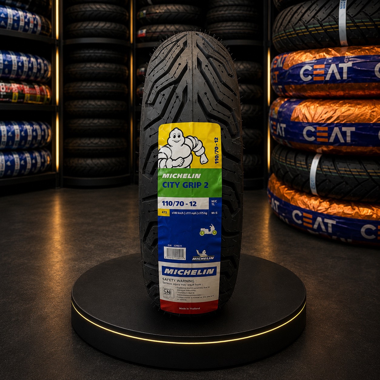 لاستیک سایز 110/70/12 برند Michelin